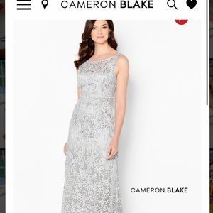 Silver Cameron Blake by Mon Cheri Gown